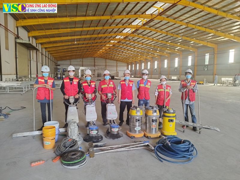 Điểm 10 cho quy trình thực hiện của dịch vụ vệ sinh tại VSC Group.